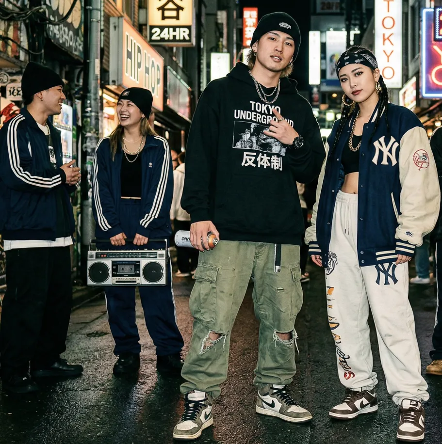 ストリートファッションの若者たち